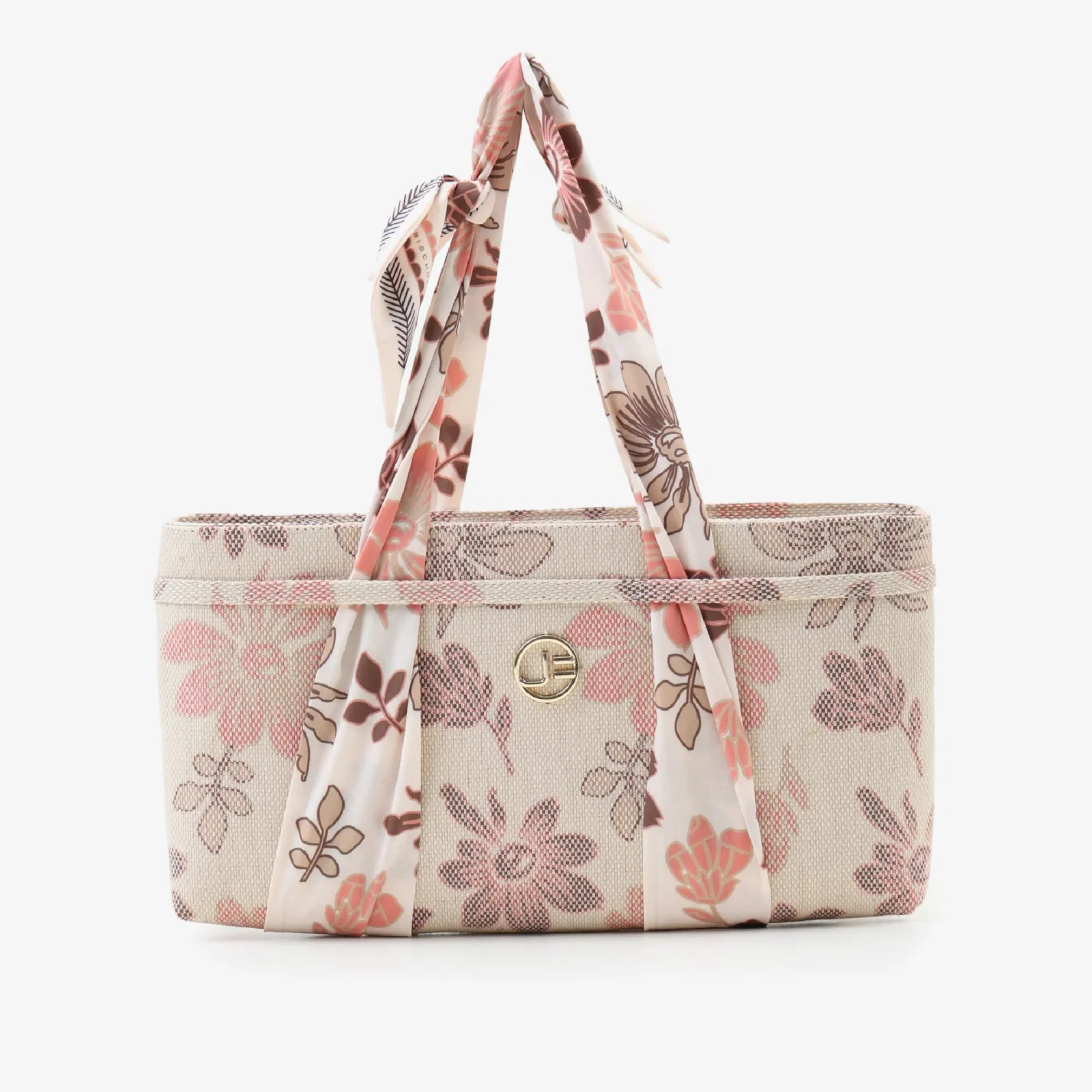 Bolsa Baguete Estampado Floral Tecido