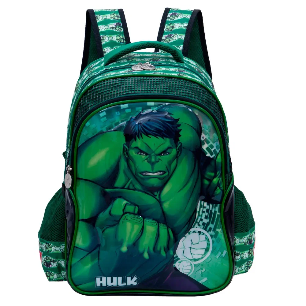 Mochila Escolar Masculina Hulk Verde