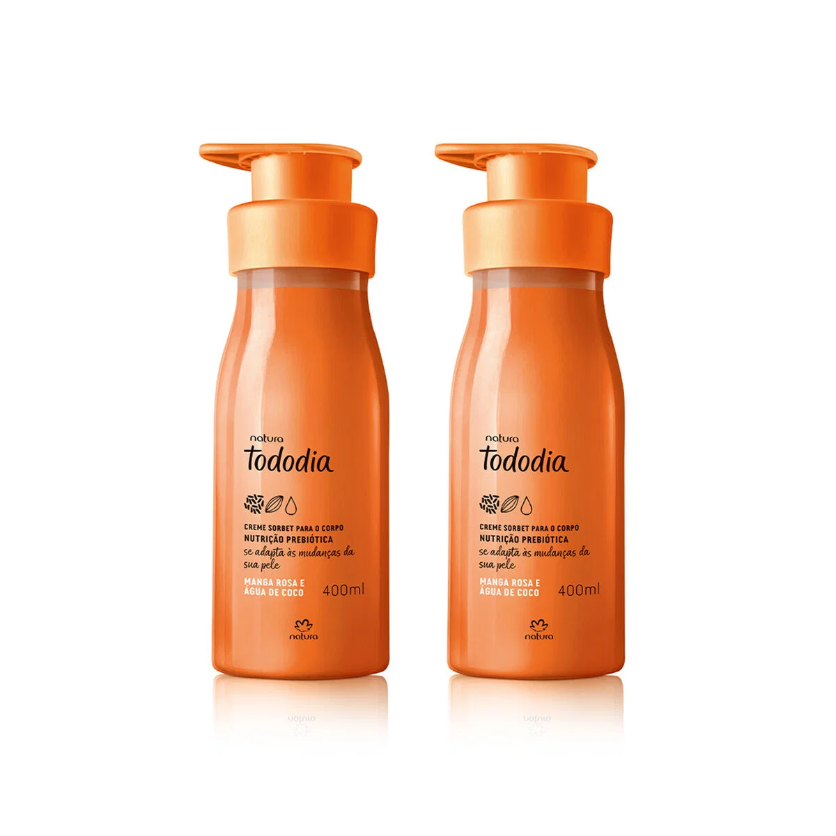 Kit Desodorante Nutritivo Tododia Manga Rosa e Água de Coco 2 produtos de 400 ml