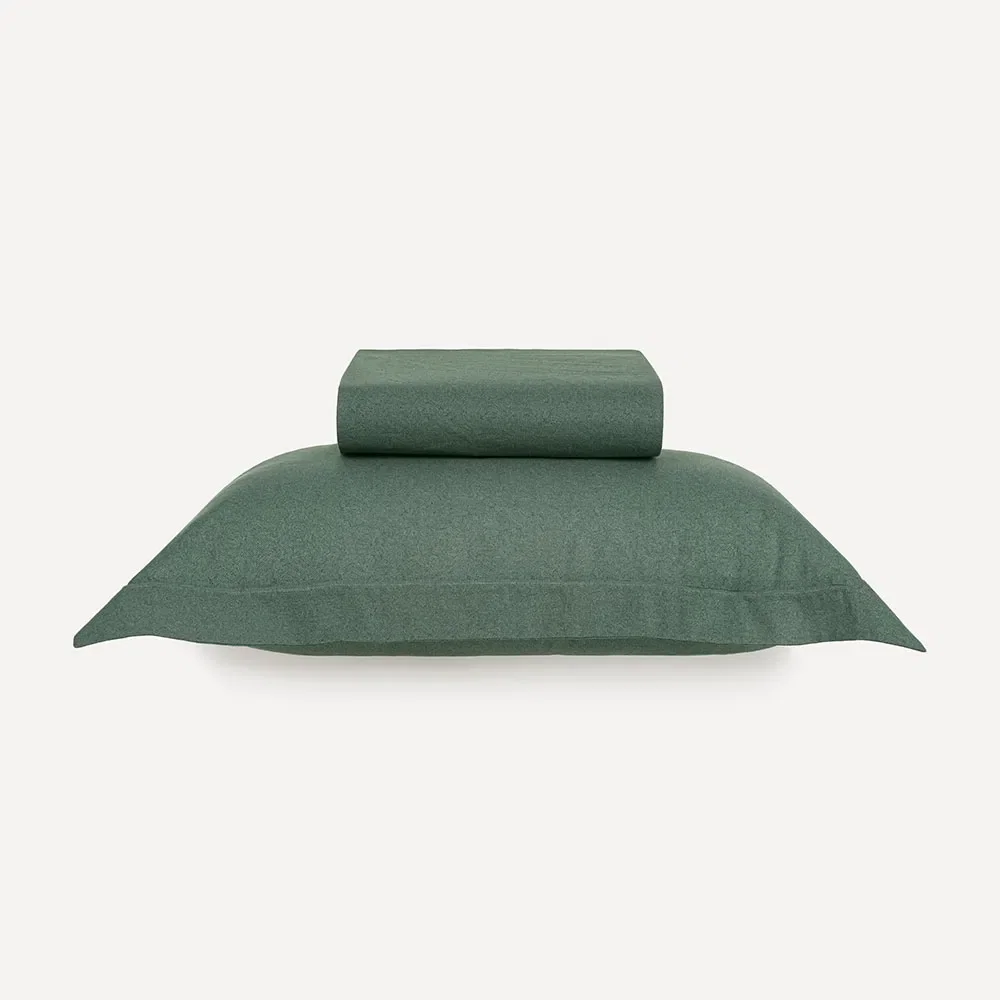Lençol de Elástico Infantil Solteiro e Fronha Berlin Verde
