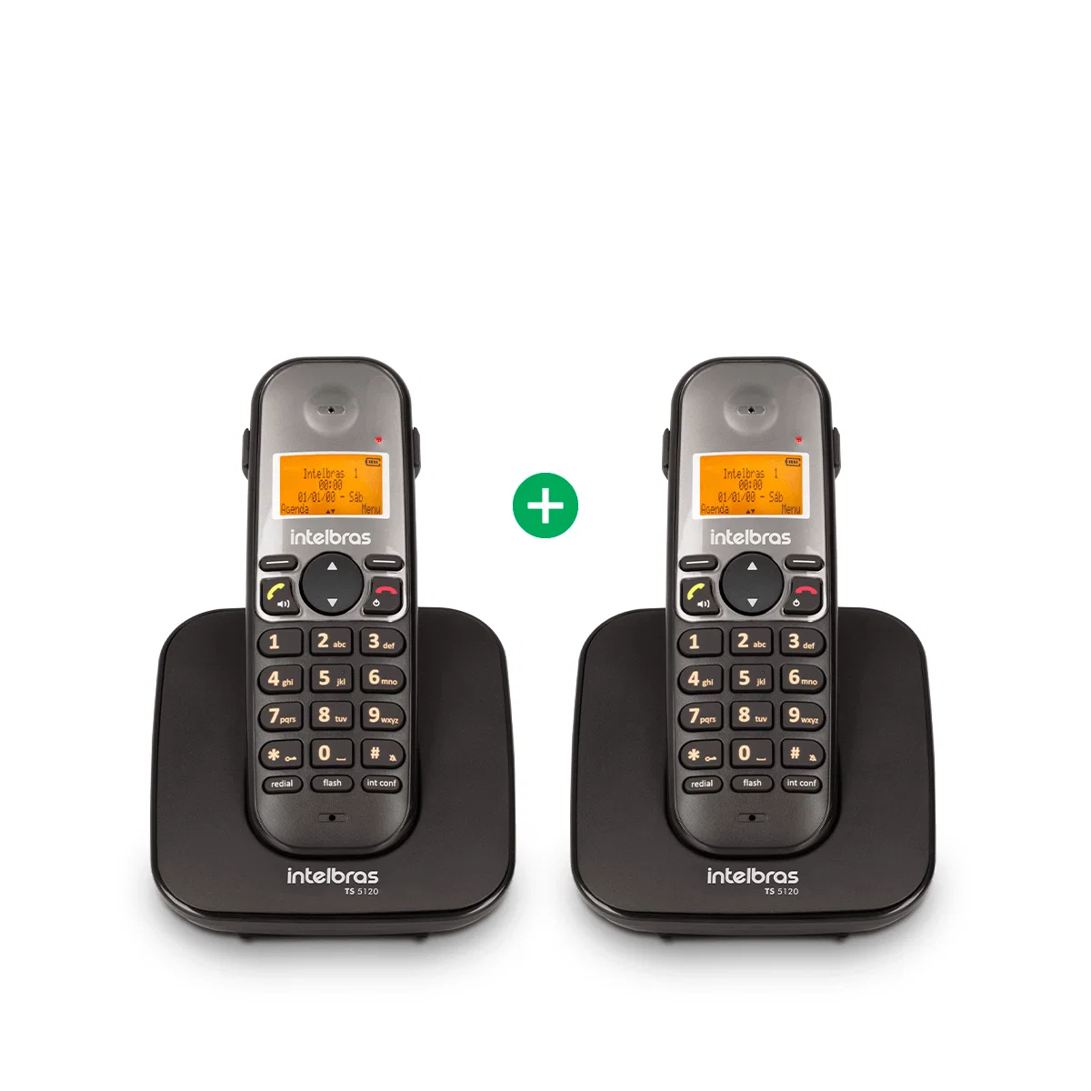 Kit Telefone sem Fio + Ramal Intelbras TS 5122 — imagem 1