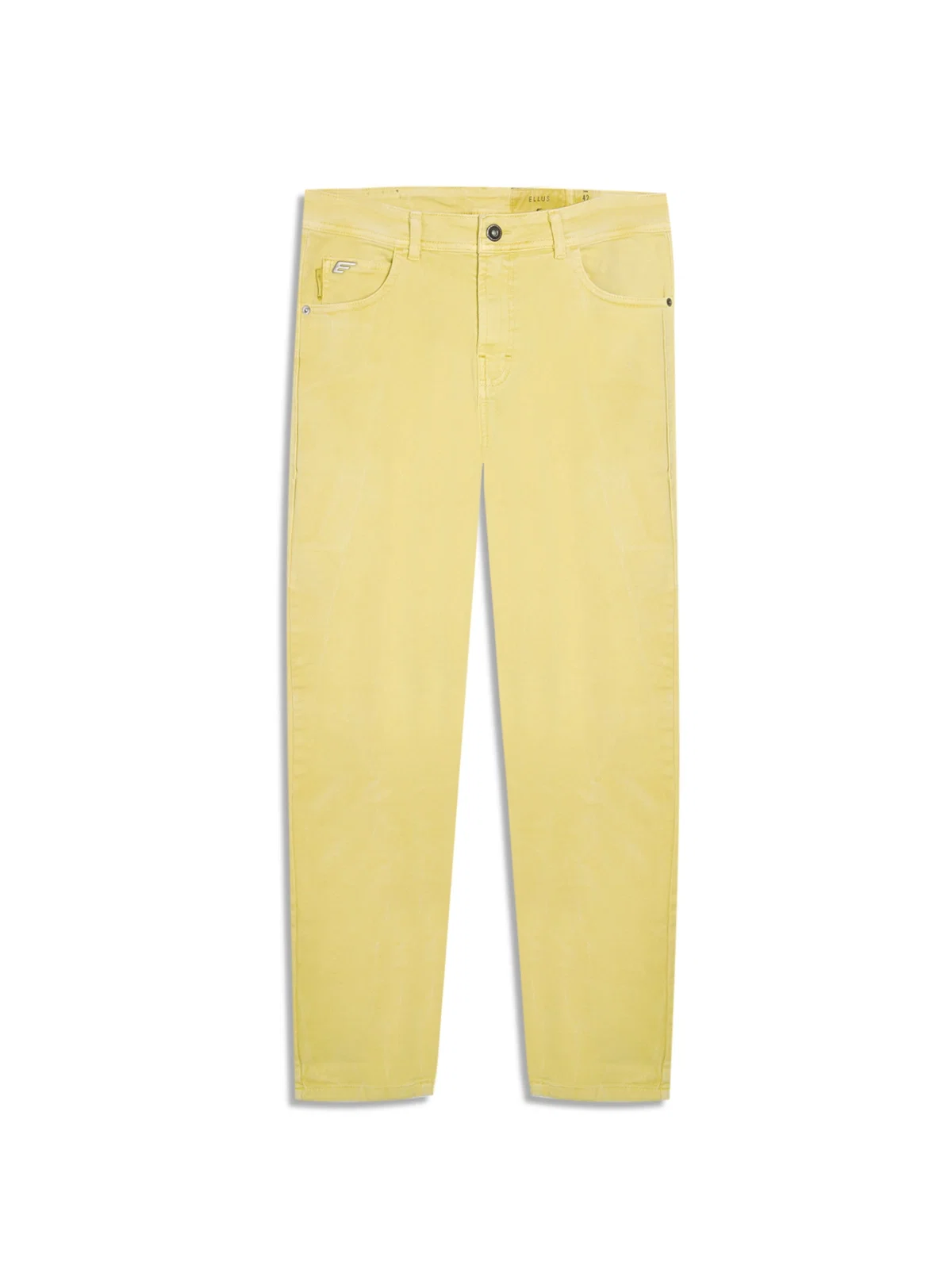 Calça Vintage Denim Color Recorte Citrus