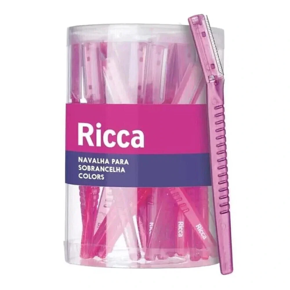 Navalha para Sobrancelha Ricca Colors 1 Unidade