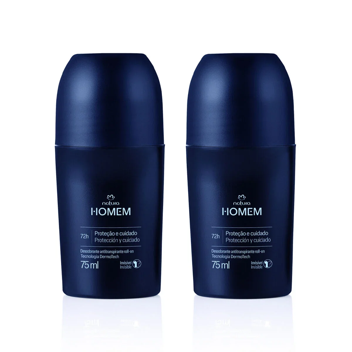 Kit Desodorante Antitranspirante Roll-On Natura Homem 2 un de 75 ml