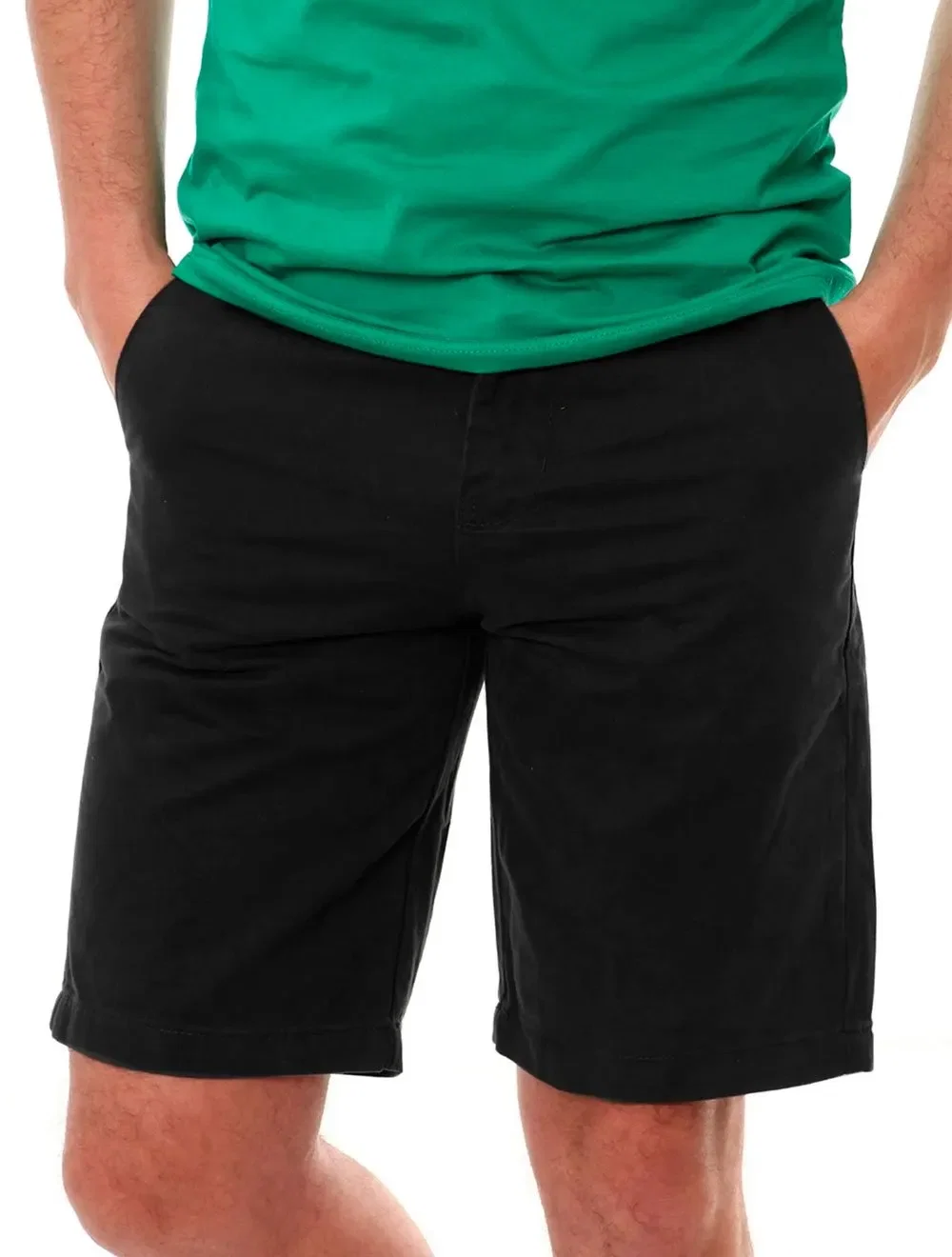 Bermuda Tommy Hilfiger Masculina Sarja Brooklyn 9in Preta — imagem 1