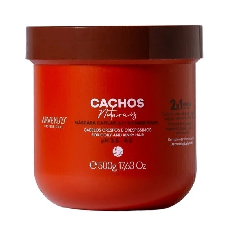 Máscara Arvensis Cachos Naturais 2x1 Crespos e Crespíssimos 500g