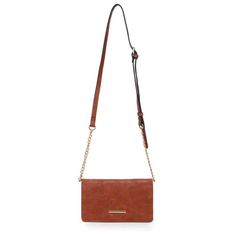 Bolsa Transversal Pequena Monograma Laser Com Compartimentos