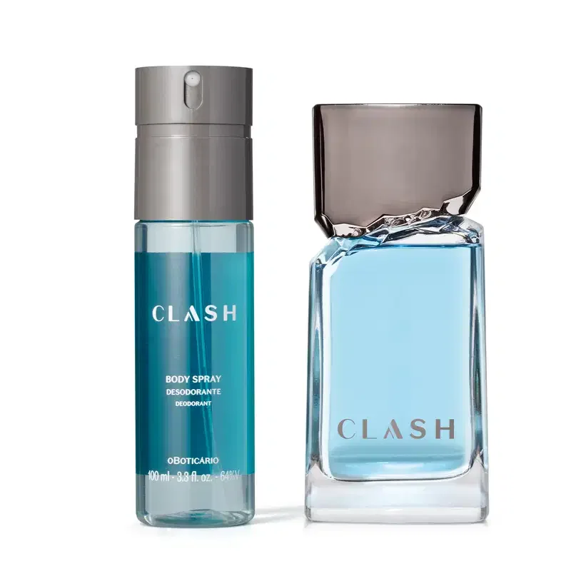 Combo Clash: Desodorante Colônia 100ml + Body Spray 100ml