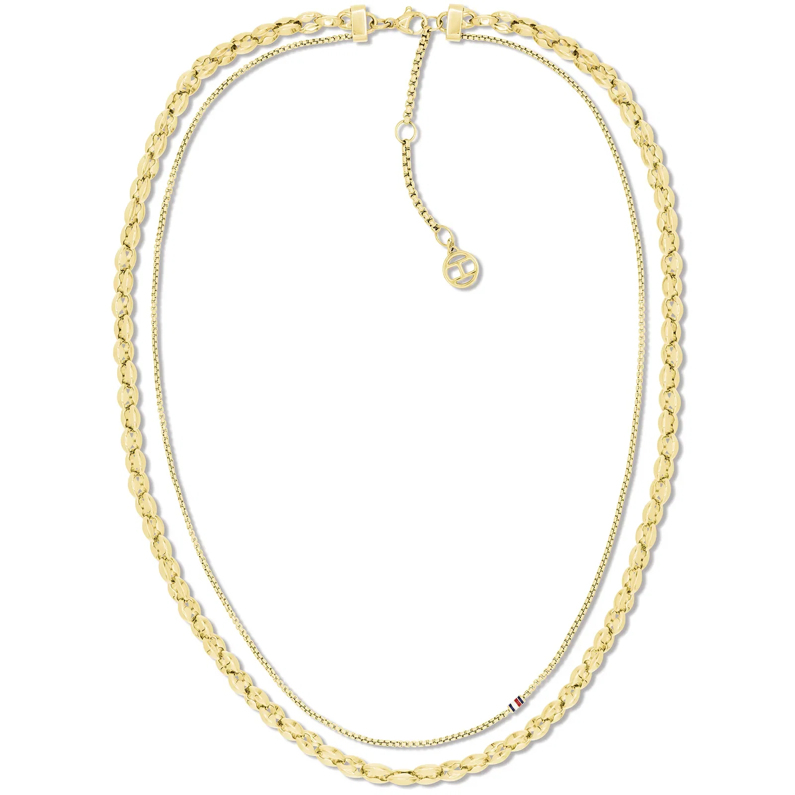 Corrente Tommy Hilfiger Layering Sets em Aço Dourado 2781081