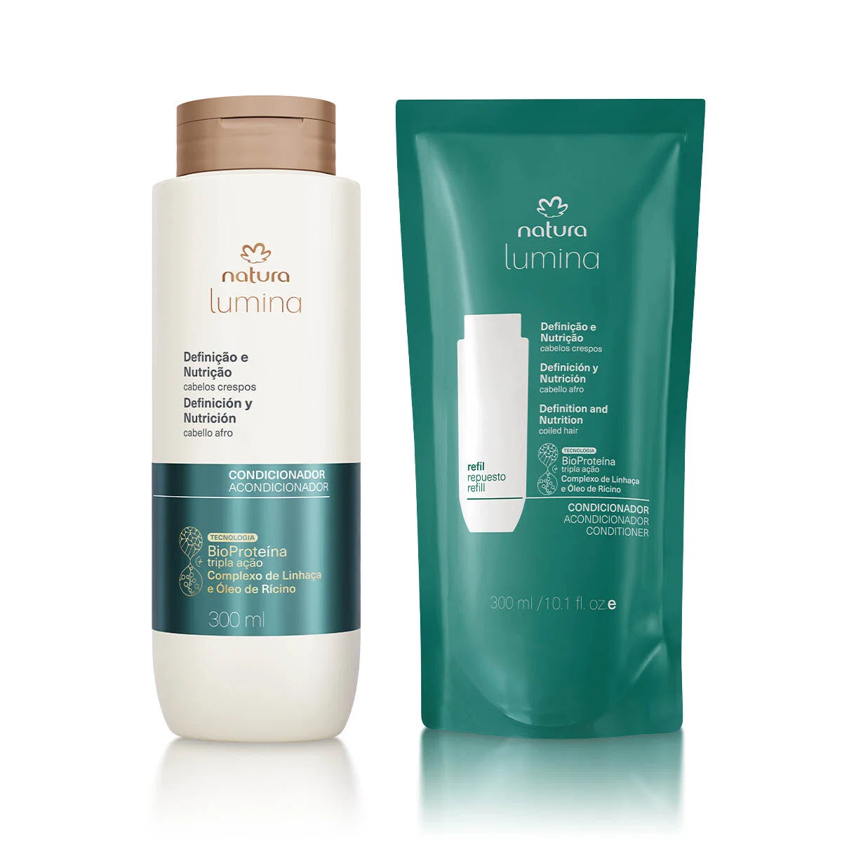 Kit Condicionador com Refil Lumina Definição e Nutrição para Cabelos Crespos — imagem 1