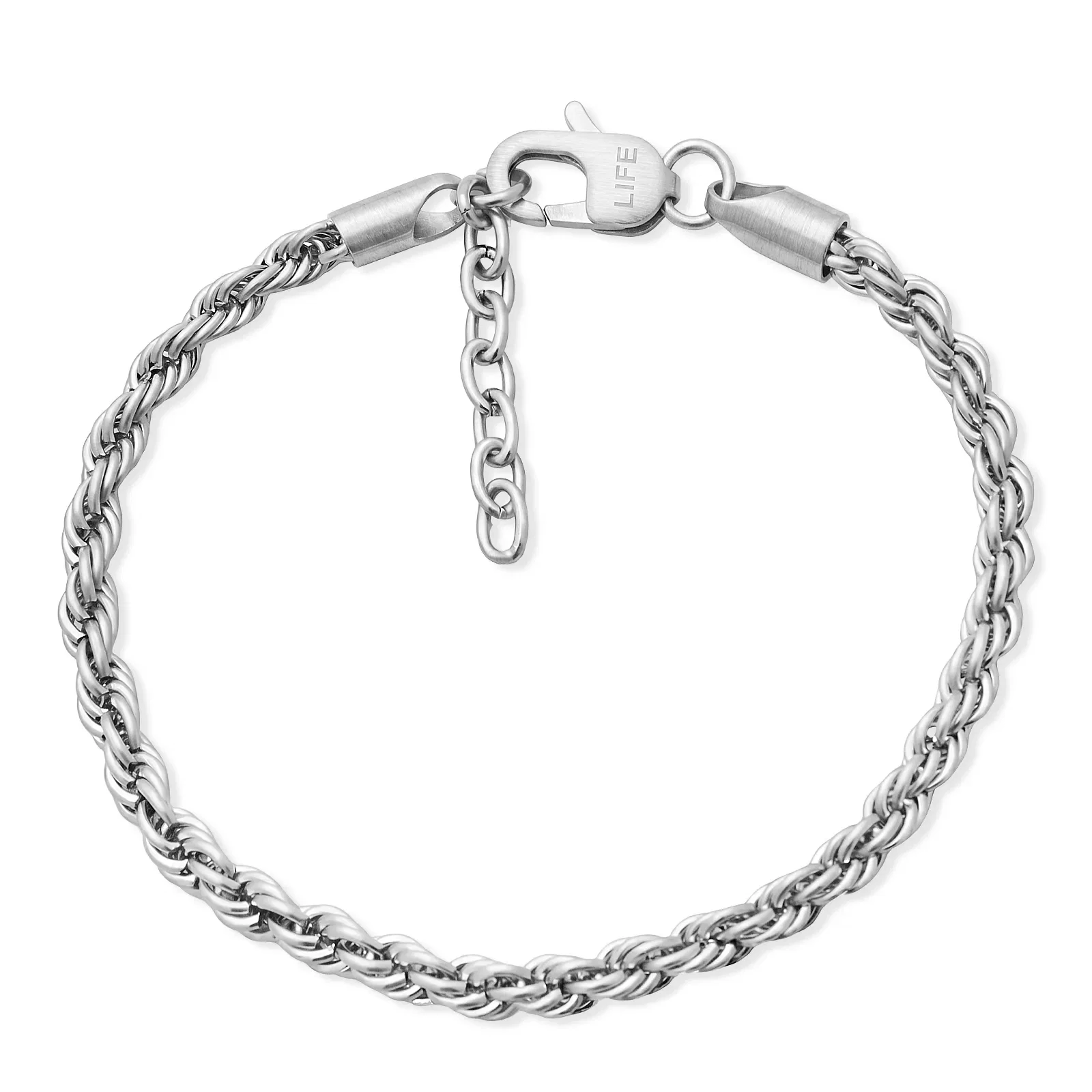 Pulseira Life Masculina em Aço Trançado — imagem 1