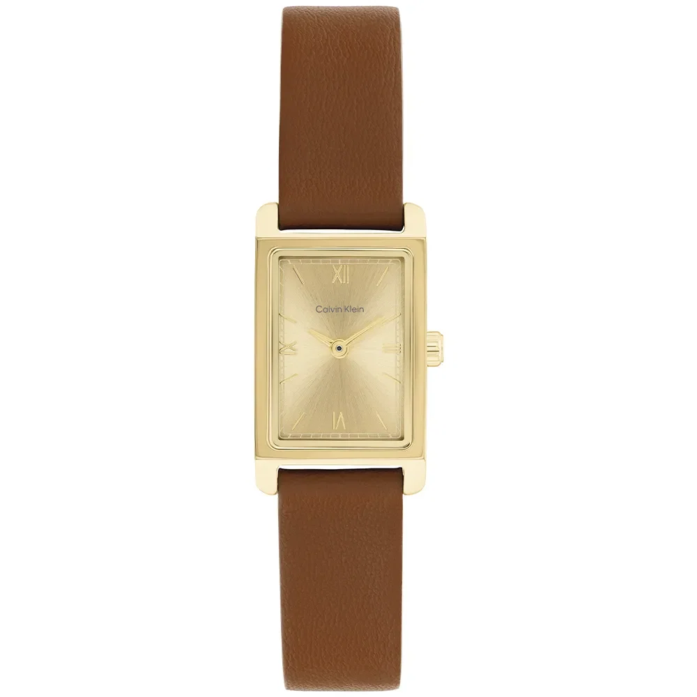 Relógio Calvin Klein CK Light Feminino em Couro Marrom 25100209 — imagem 1