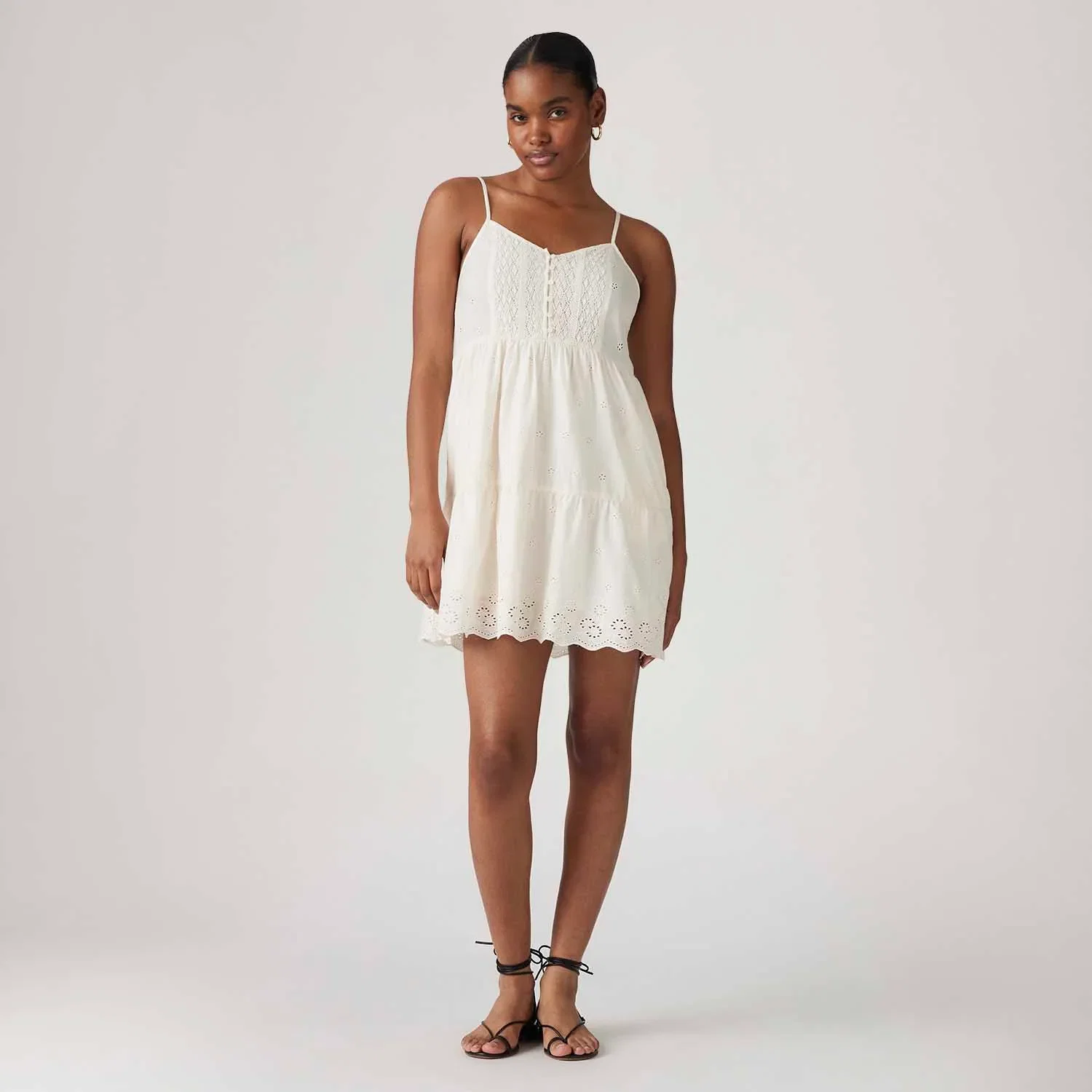 Vestido Levi's® Cora Curto Sem Mangas Branco — imagem 1