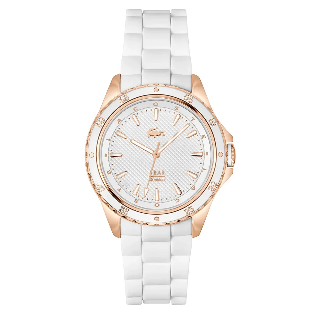 Relógio Lacoste Feminino Borracha Branco 2001428