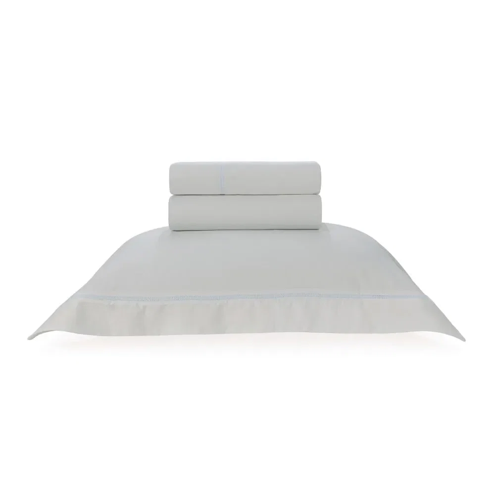 Jogo de Cama 300 fios 100% Algodão Egípcio Portello Branco