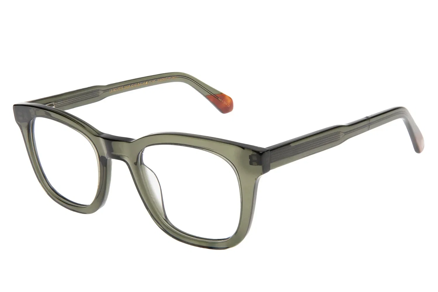 Armação Para Óculos de Grau Masculino Premium Quadrado AC Verde Escuro
