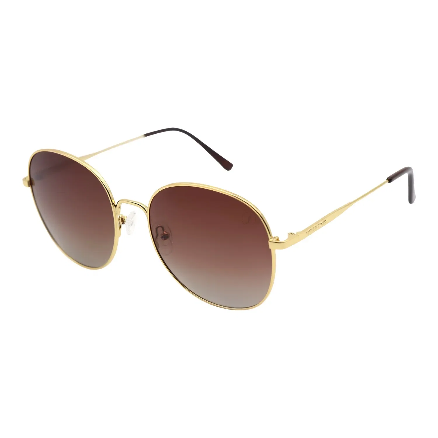 Óculos de Sol Feminino Chilli Beans Redondo Polarizado Degradê Marrom — imagem 1