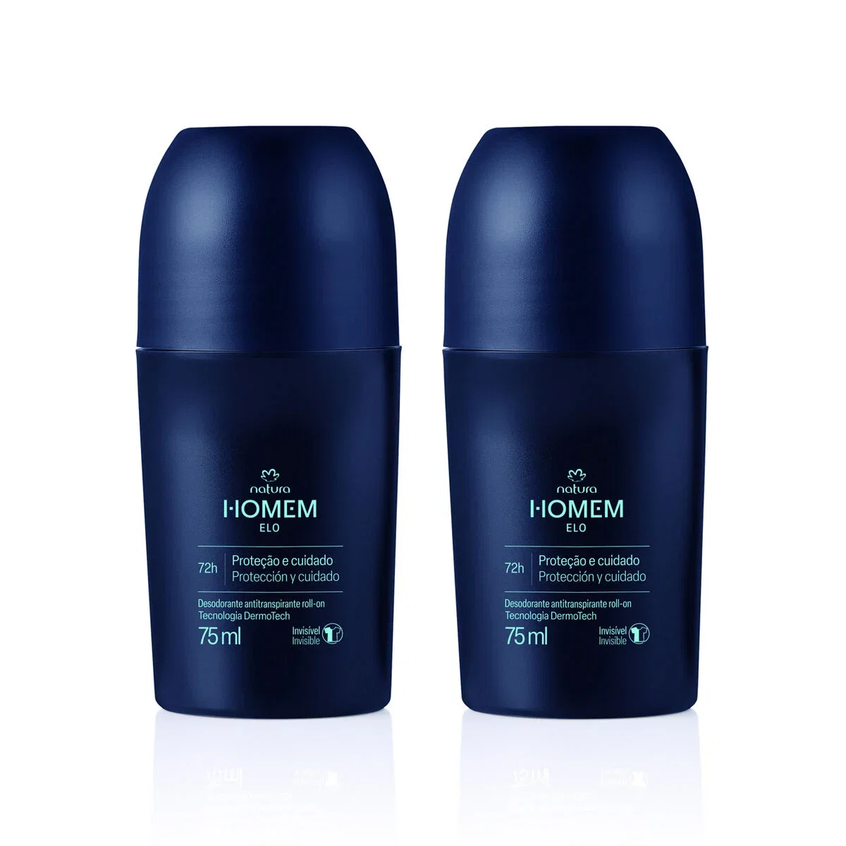 Kit Desodorante Antitranspirante Roll-On Natura Homem Elo 2 un de 75 ml