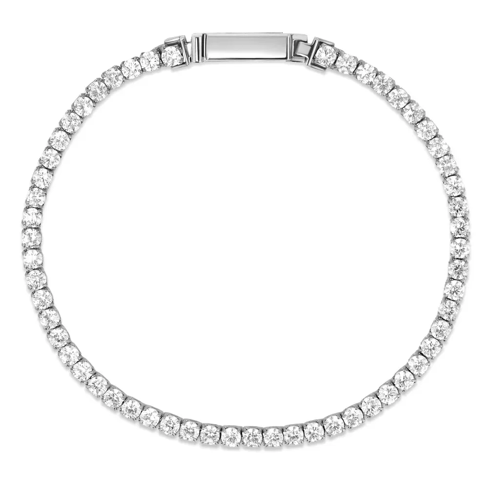 Pulseira Life Riviera em Prata 925 com Pedras Incolores — imagem 1