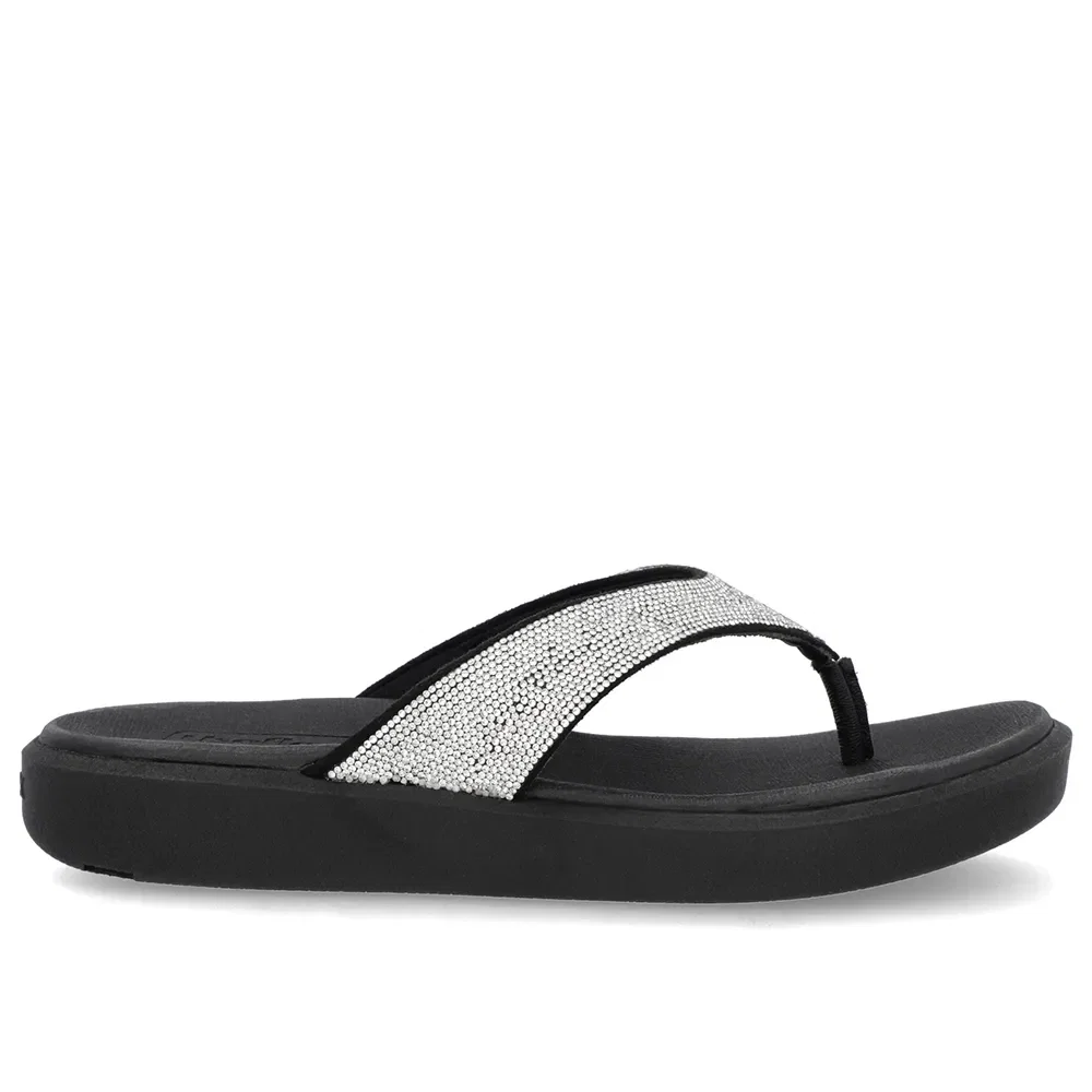 Chinelo Plataforma Couro Preto Brilho — imagem 1