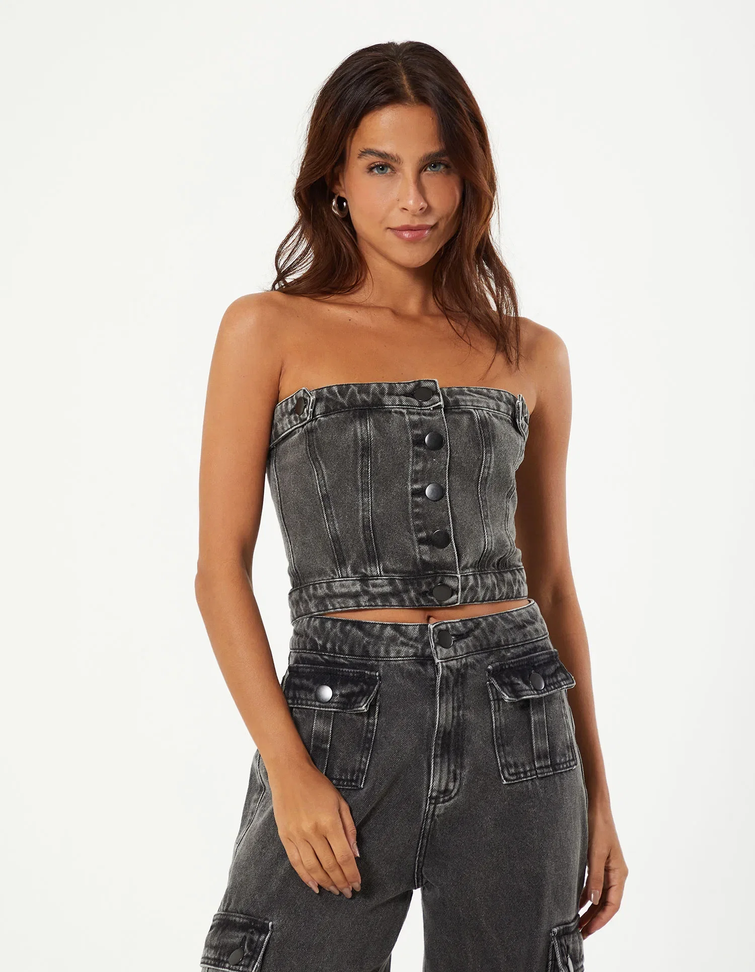 Top Corset Black Jeans - Black Jeans