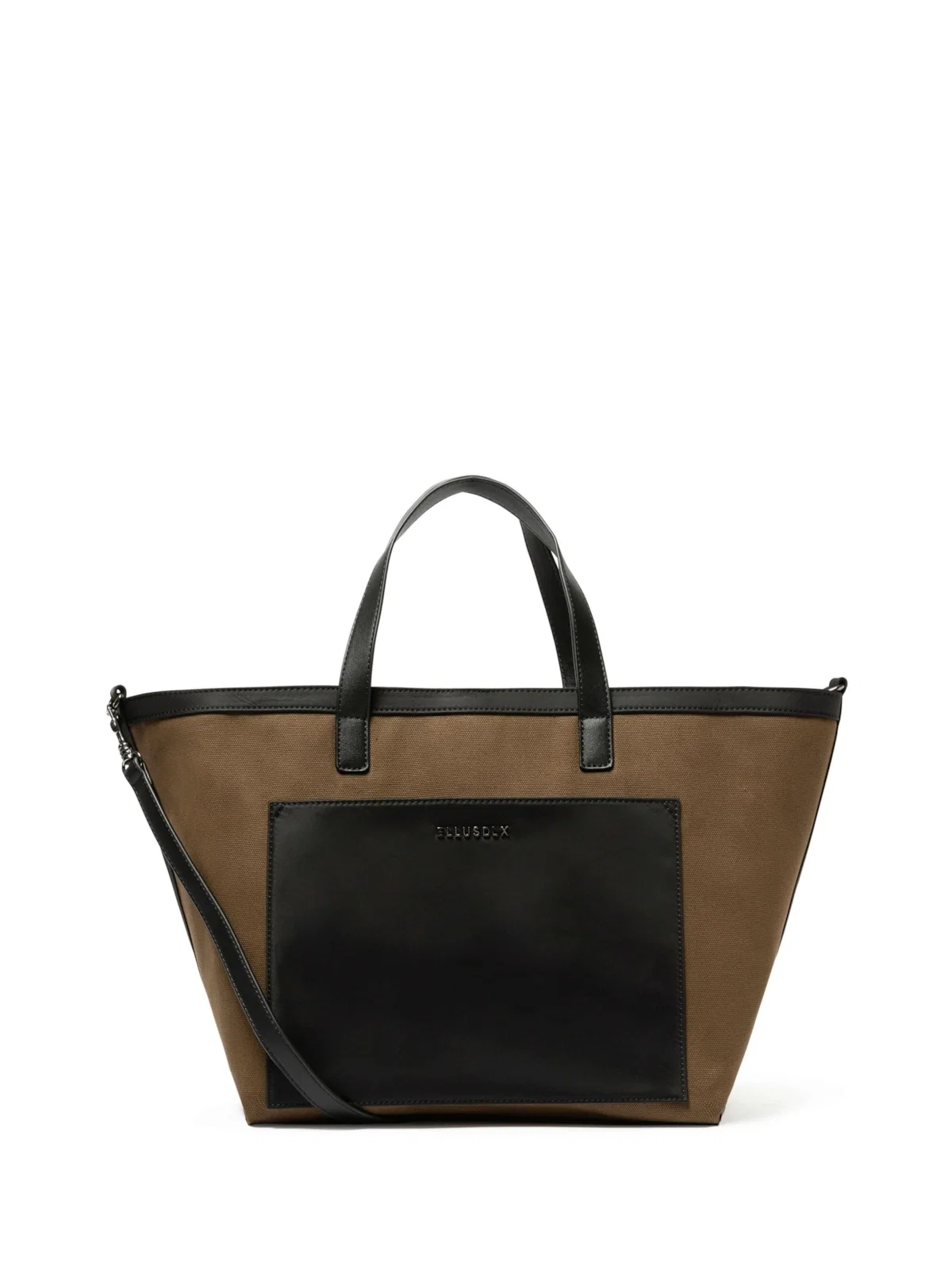 Bolsa Tote Bag Canvas Leather Ellus Tabaco — imagem 1