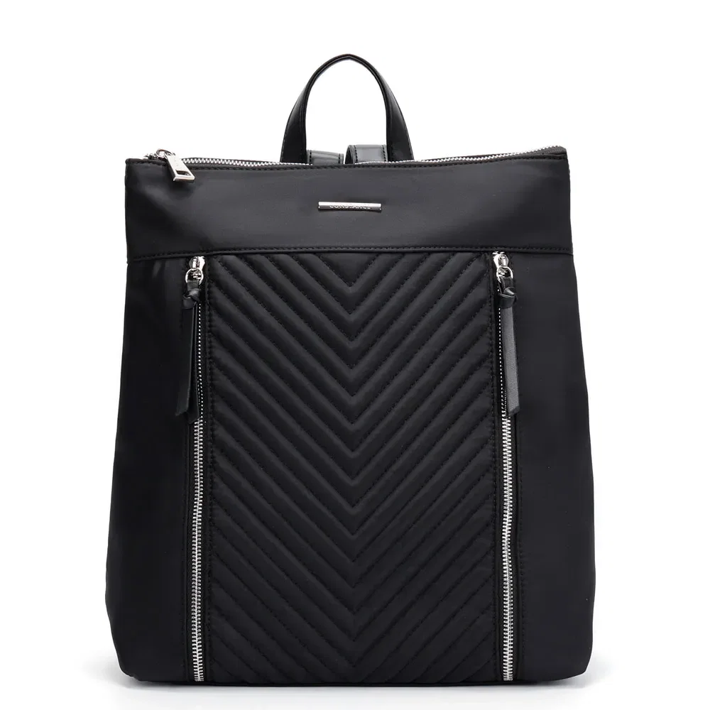 Mochila Matelassê Nylon Preta