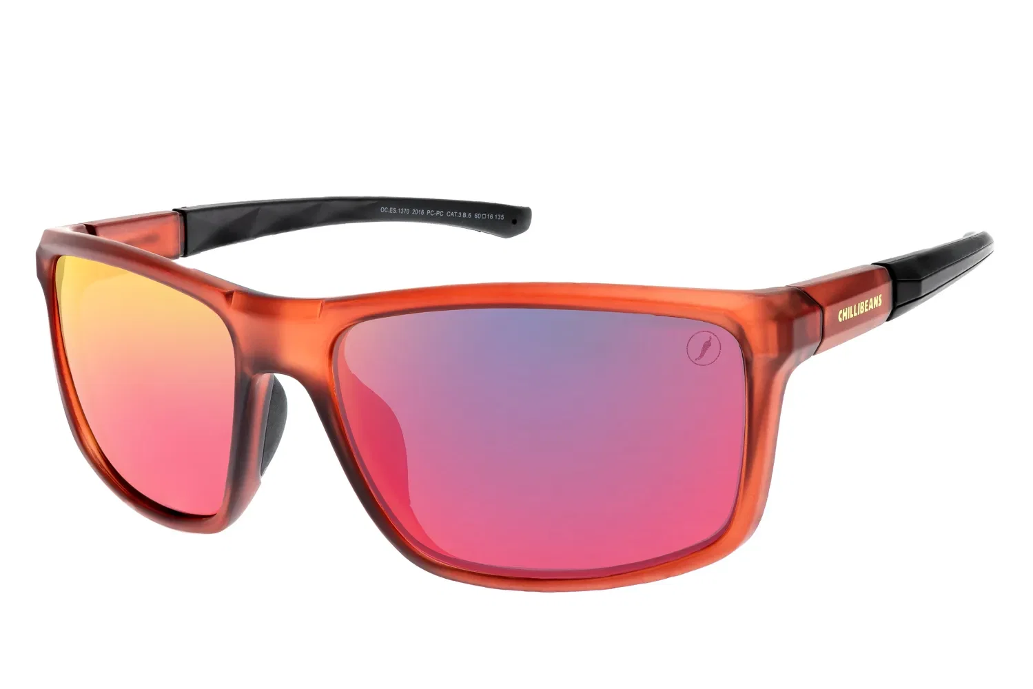 Óculos De Sol Masculino Chilli Beans Esportivo Degradê Vermelho