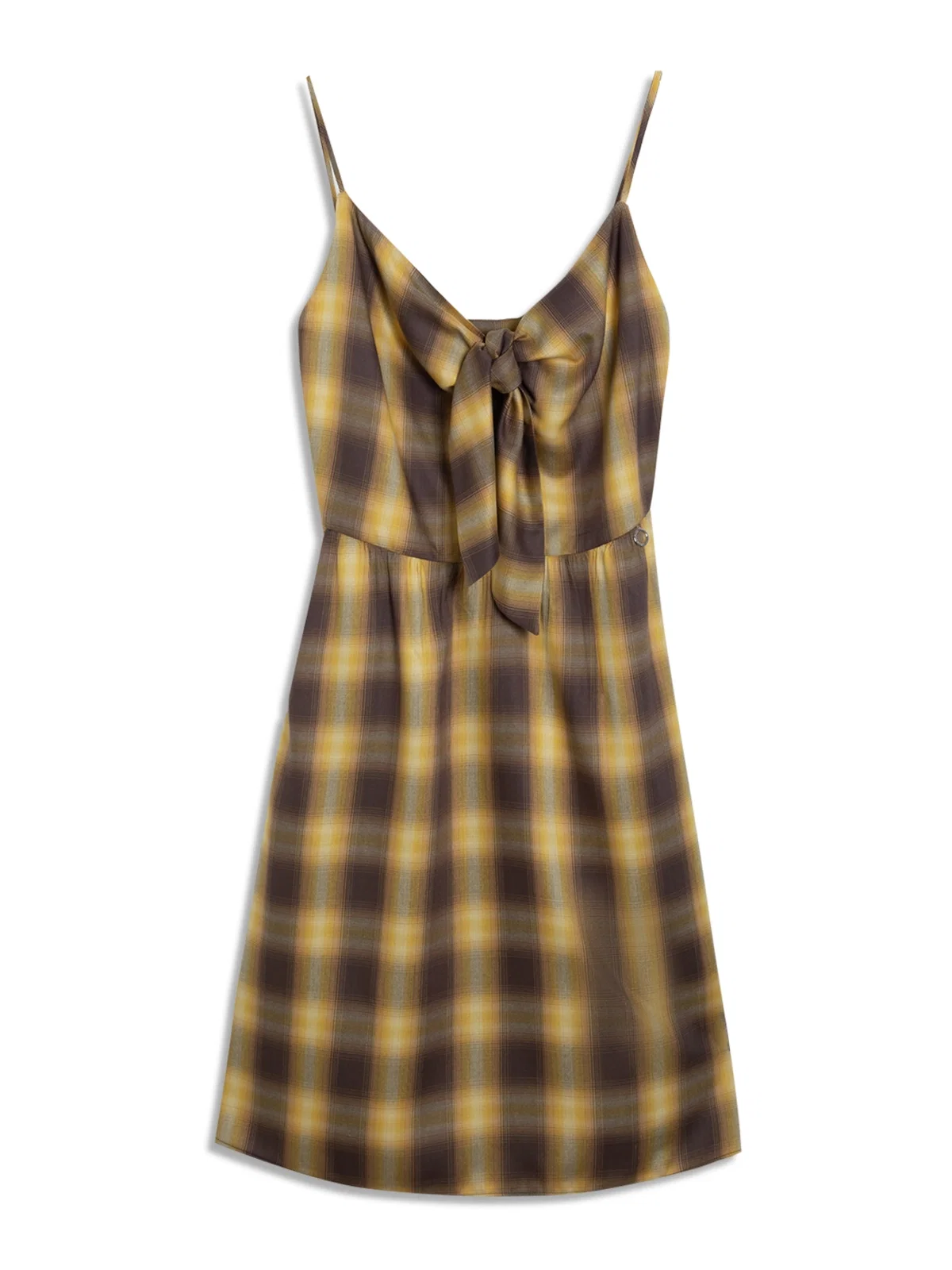 Vestido San Diego Strappy Bow Knee Mostarda