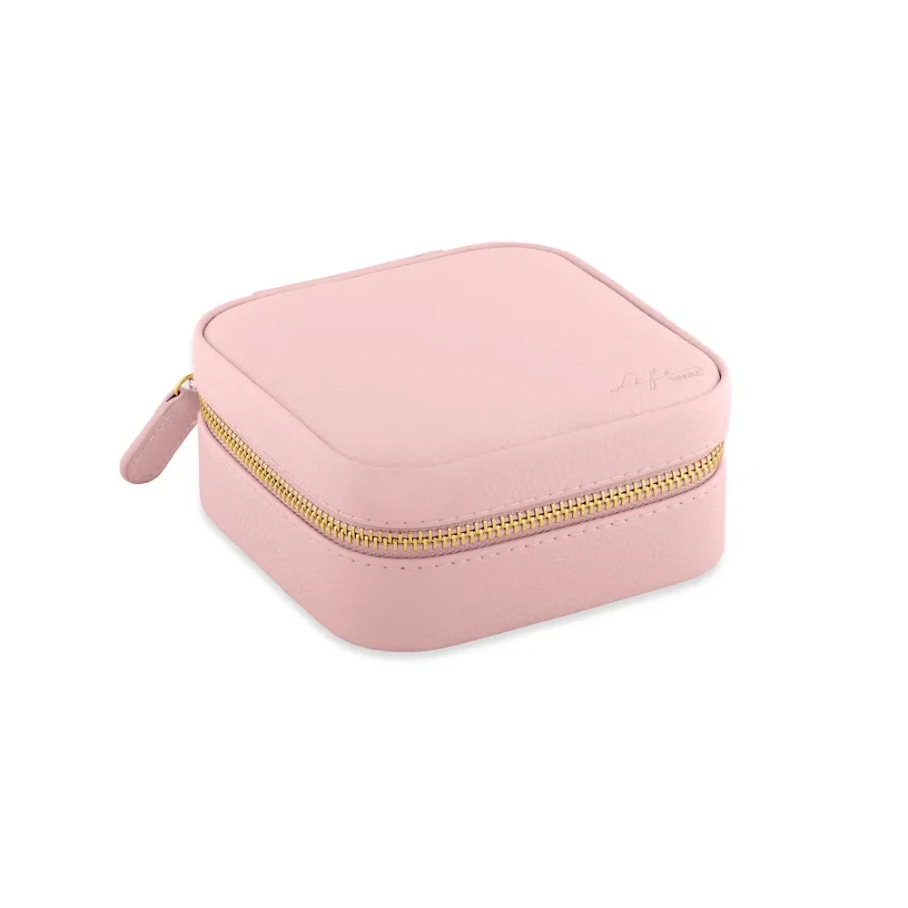 Porta-Joias Life Quadrado Rosa — imagem 1