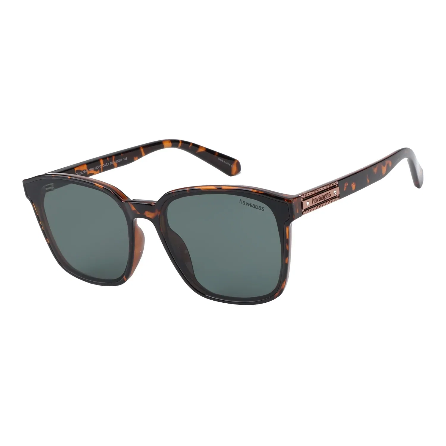 Óculos de Sol Feminino Havaianas Quadrado Tartaruga — imagem 1