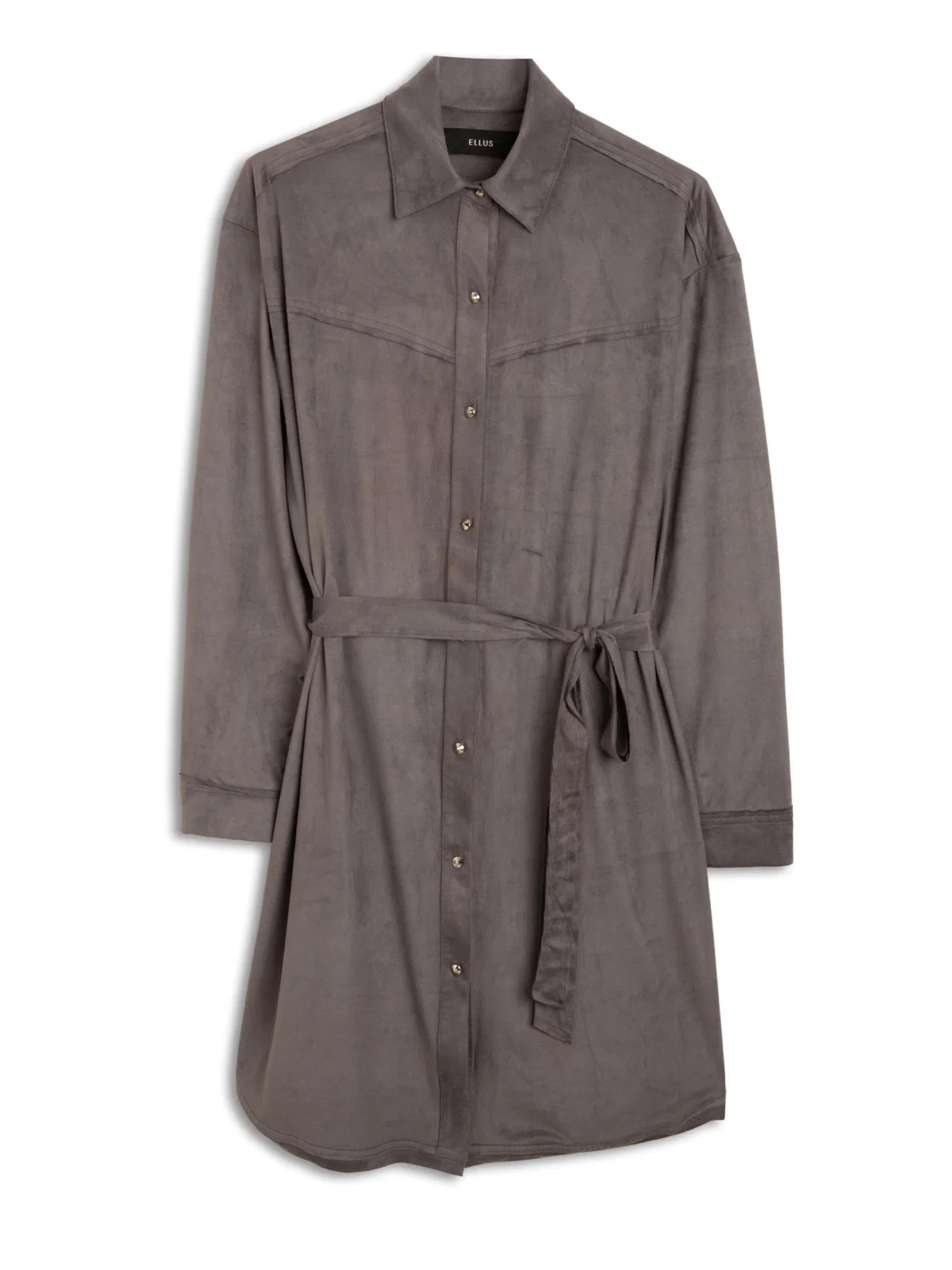Jersey Leather Western Chemise Charcoal — imagem 1
