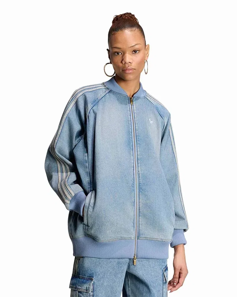 Jaqueta Adidas Jeans Street Classics Feminina — imagem 1