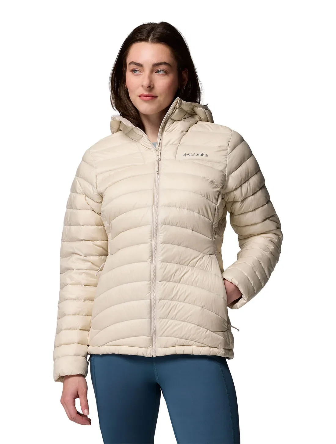 Jaqueta Down Columbia Feminina Corelite™ Down Hooded — imagem 1