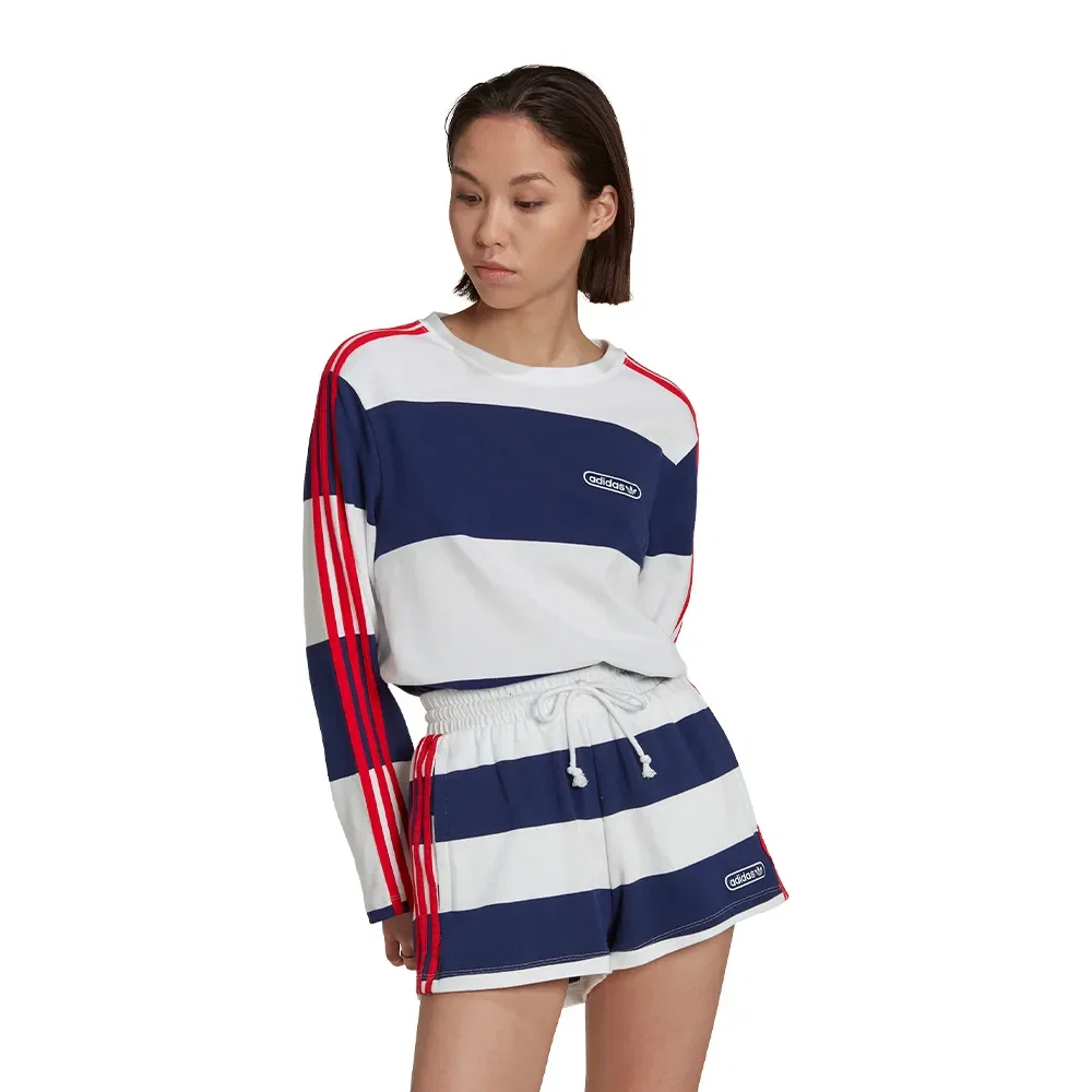 Camiseta adidas Striped Feminina — imagem 1