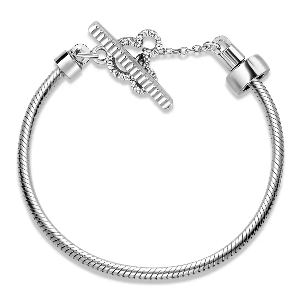 Pulseira Life Disney Mickey em Prata 925 com Pedras Incolores — imagem 1