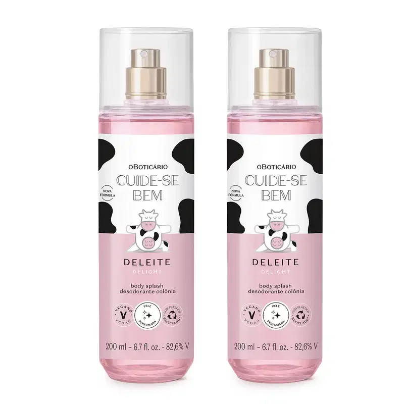 Combo Body Splash Cuide-se bem Deleite 200ml (2 itens)