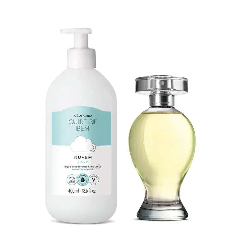 Combo Acqua Fresca Desodorante Colônia 100ml+ Loção Corporal Nuvem 400ml