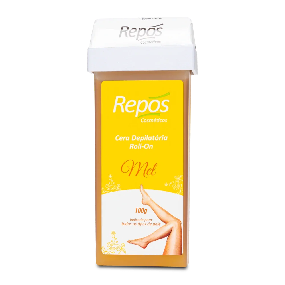 Cera Depilatória Repos Roll-On Mel 100g
