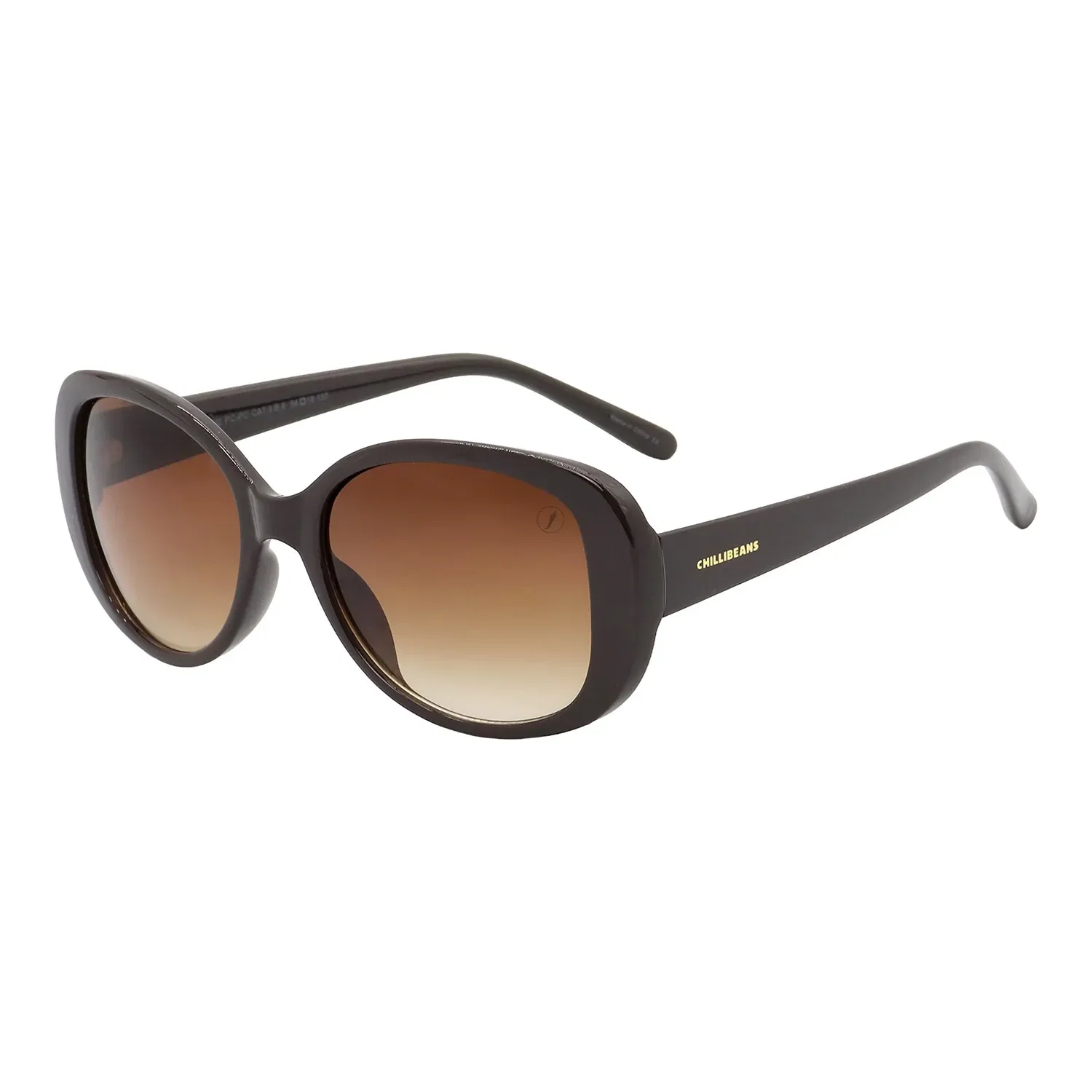 Óculos de Sol Feminino Chilli Beans Redondo Degradê Marrom — imagem 1