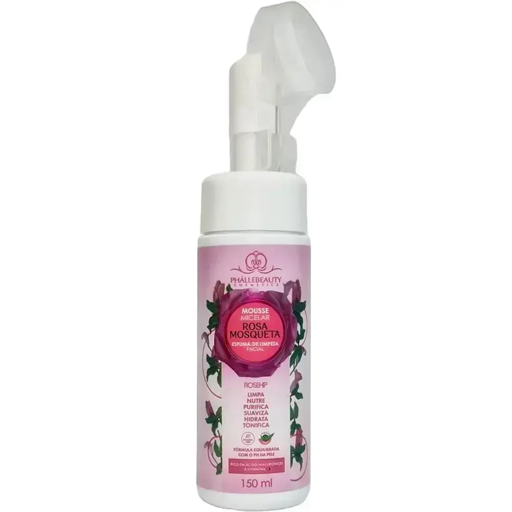 Mousse Micelar Phállebeauty Rosa Mosqueta 150ml