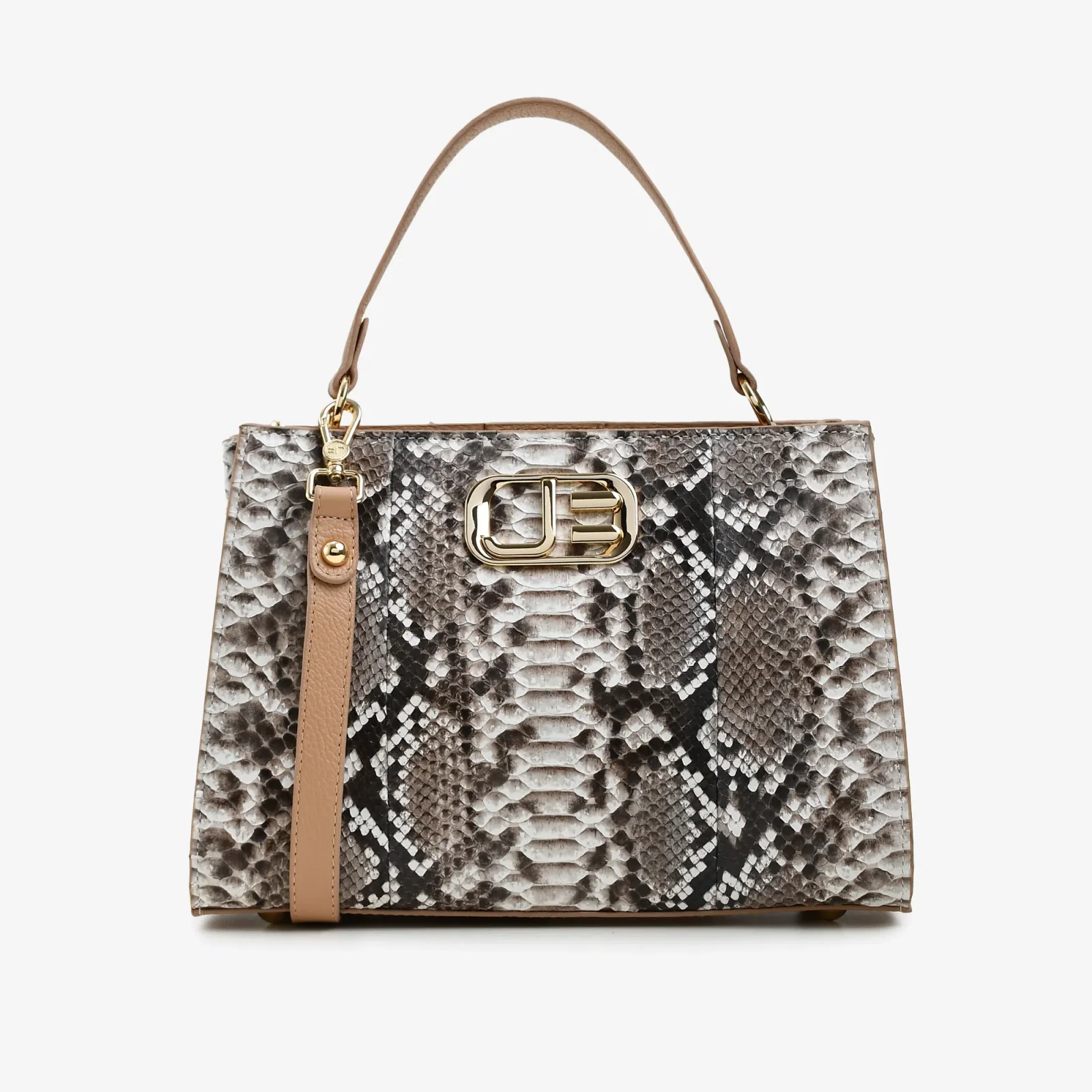 Bolsa Tote Nude Natural Cobra Python