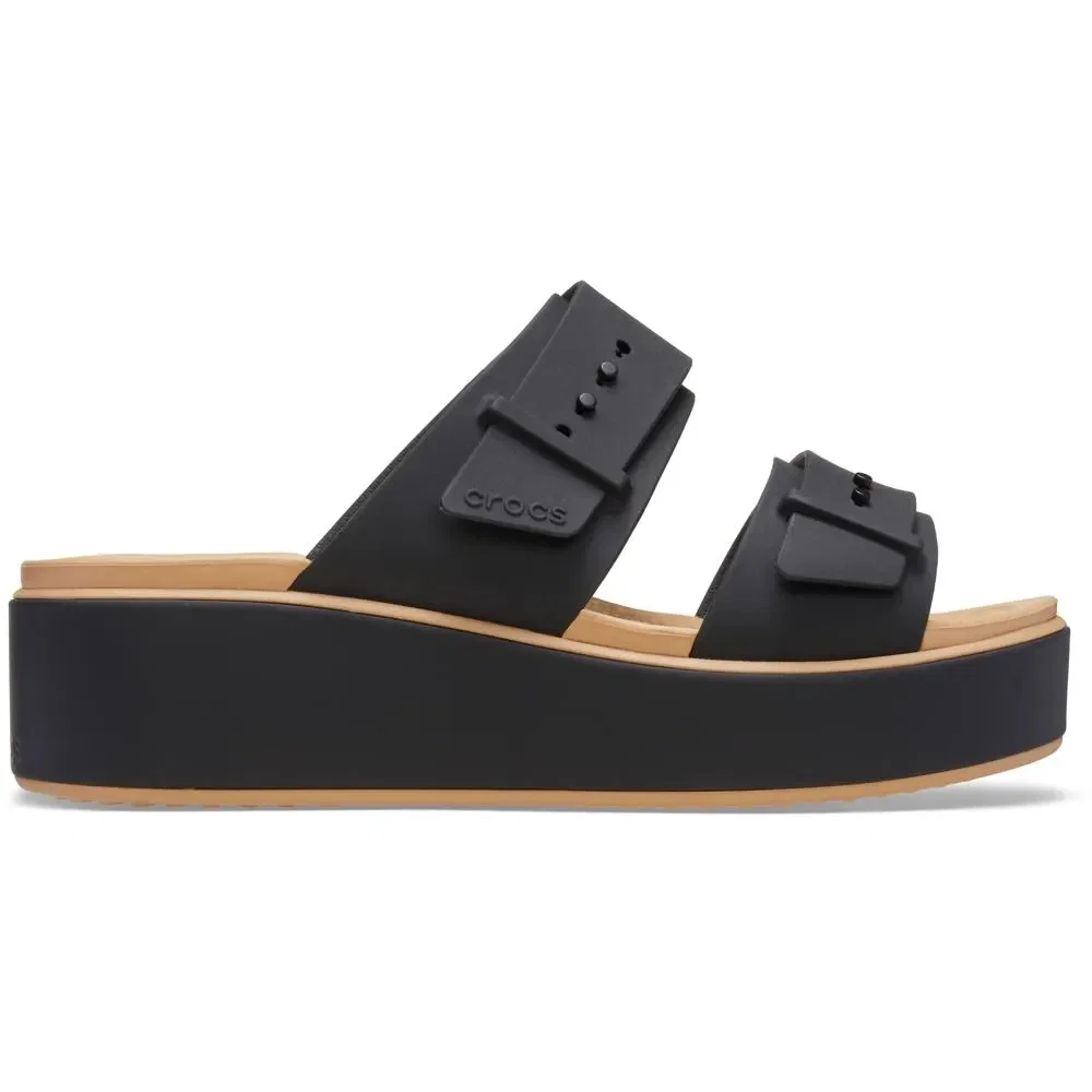 Brooklyn Buckle Matte Wrap Low Wedge