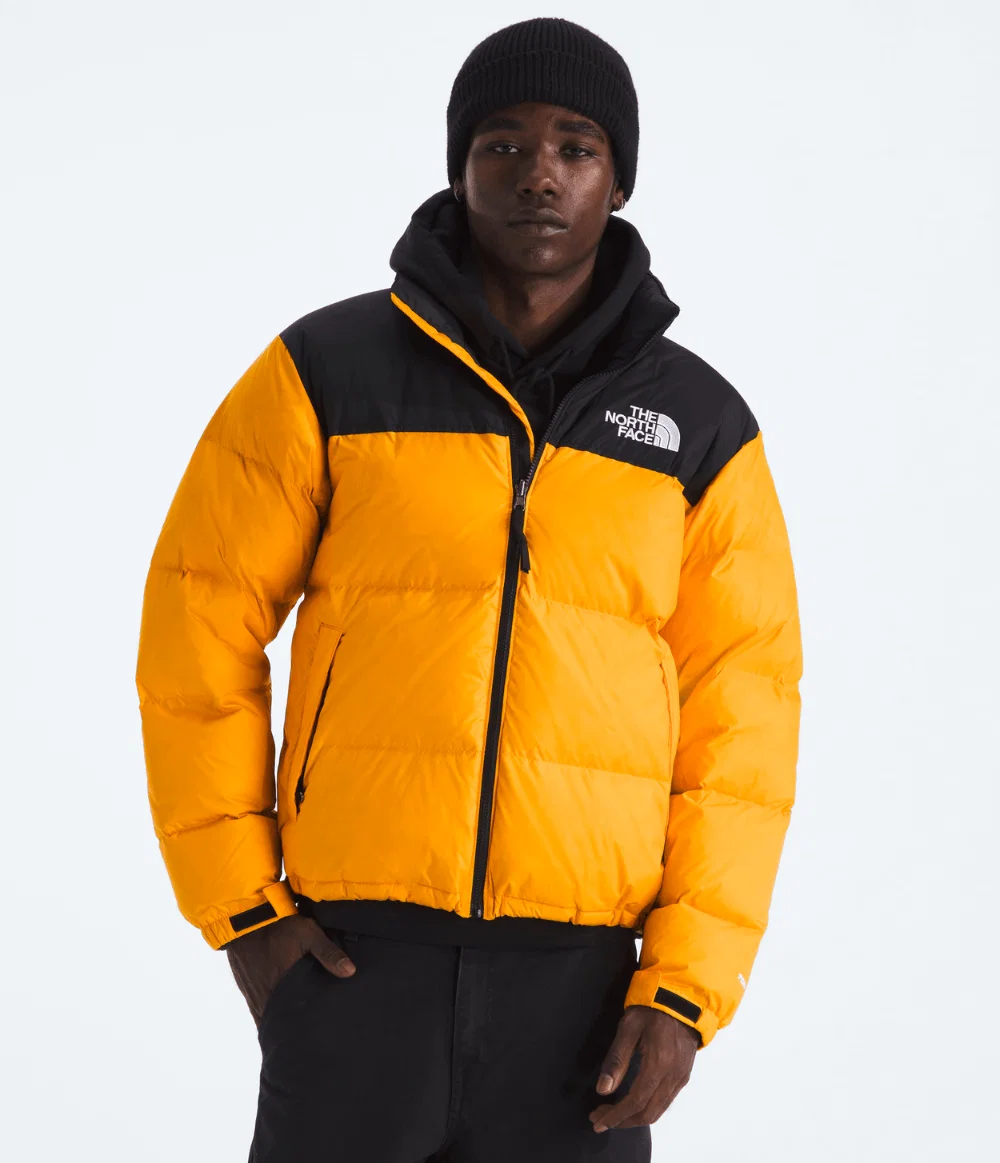 Jaqueta Masculina 1996 Retro Nuptse Summit Gold / TNF Black