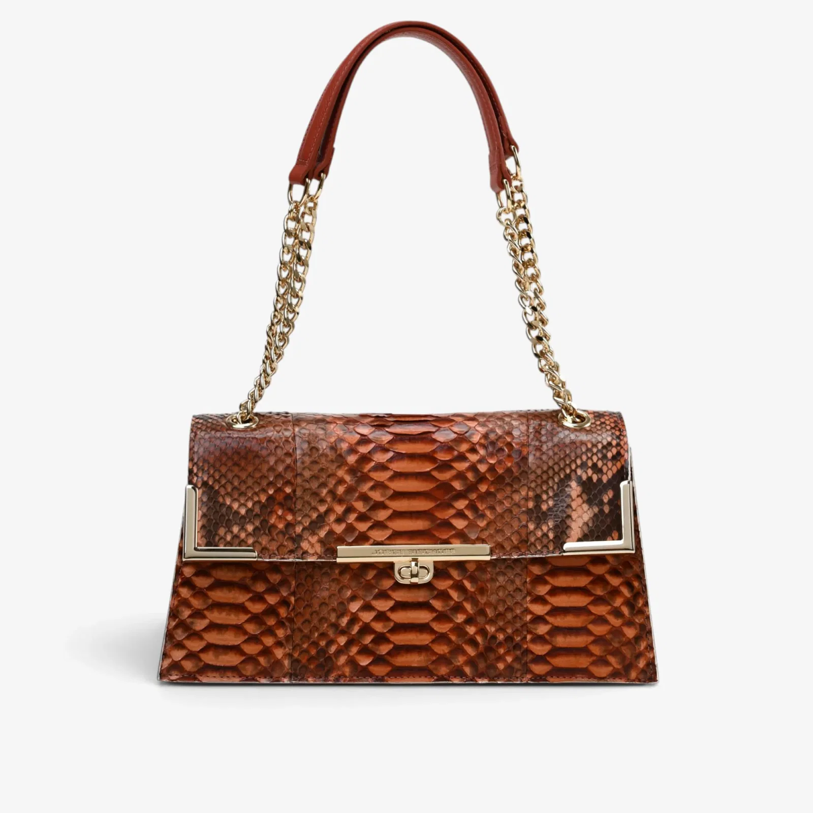 Bolsa De Ombro Caramelo Argila Cobra Python