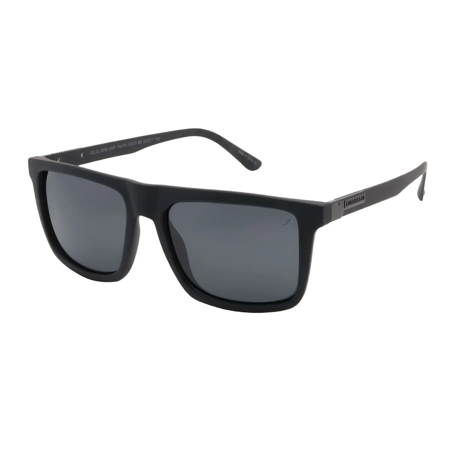 Óculos de Sol Masculino Chilli Beans Quadrado Polarizado Cinza — imagem 1