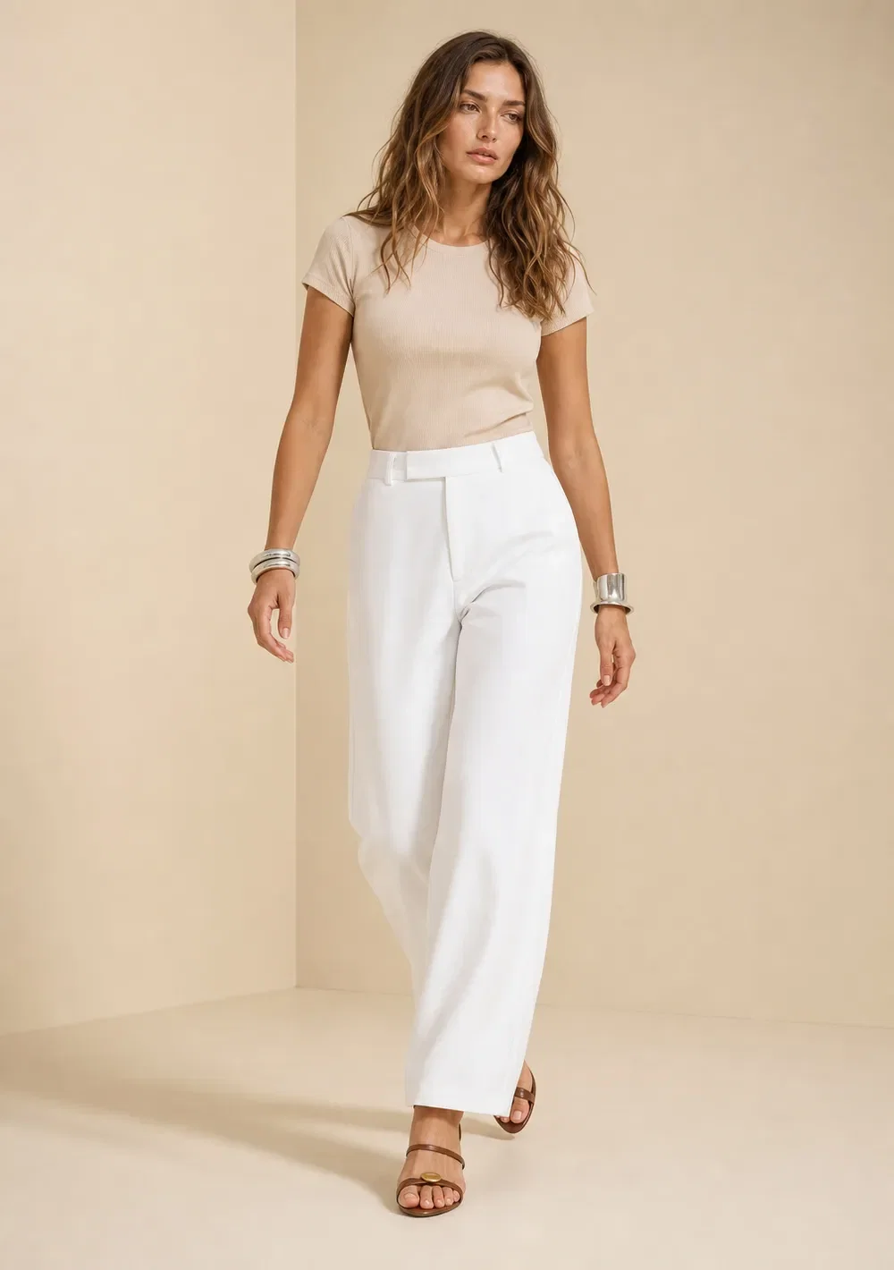 Calça Reta Origem Off White