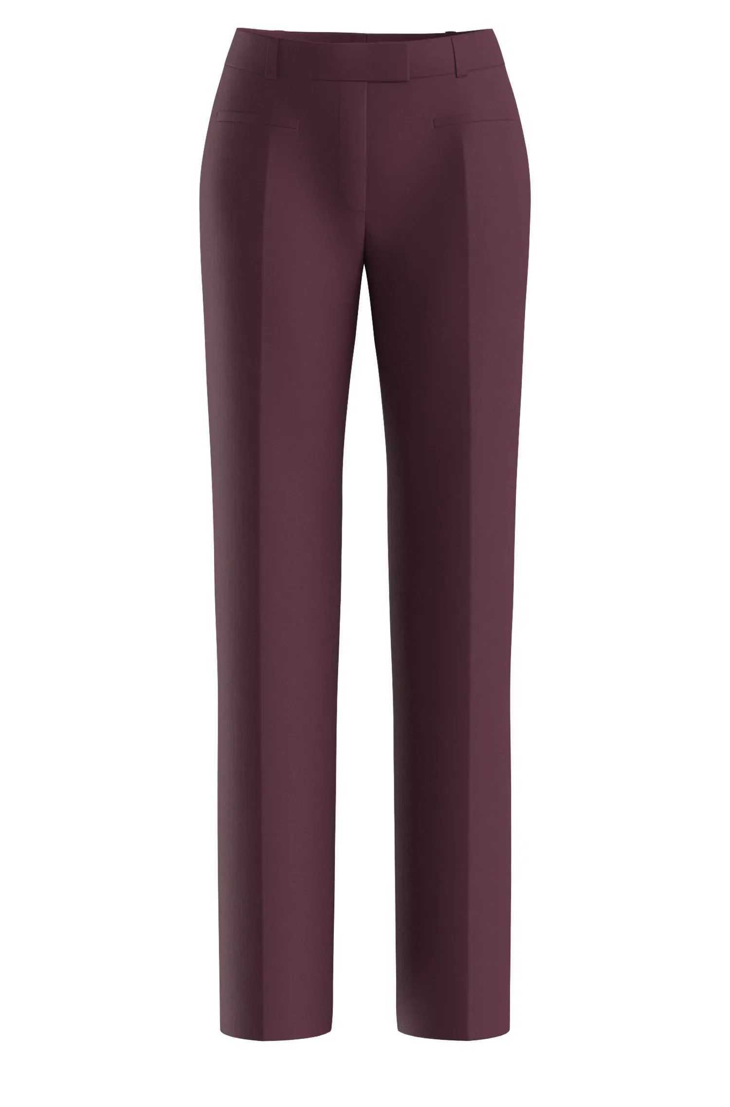 Calça Slim Fit Com Perna Reta