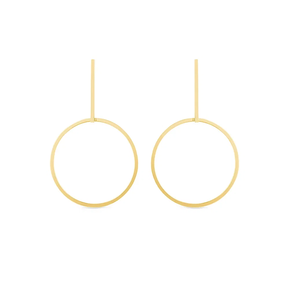 Argola em Ouro Amarelo 18k, 45mm — imagem 1