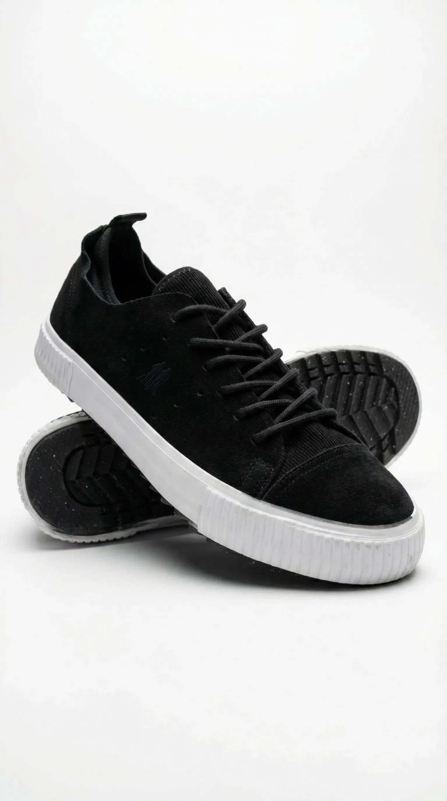 Tênis Casual Camurça Premium Polo Wear Preto
